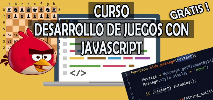 Encontrarás un excelente curso para aprender cómo CREAR UN VIDEOJUEGO en JavaScript, es decir: crear un videojuego para la web.