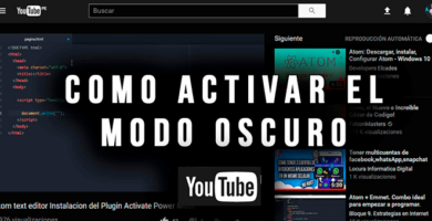 Cómo activar el modo nocturno de YouTube.