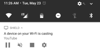 Desactivar notificación de Chromecast.