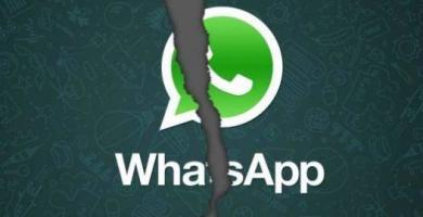 WhatsApp caído.
