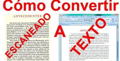 Convertir de imagen con texto a texto digital (formato OCR).