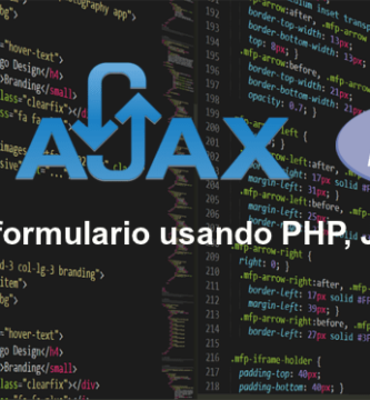 Procesar un formulario usando PHP, JS y AJAX.