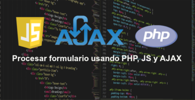 Procesar un formulario usando PHP, JS y AJAX.