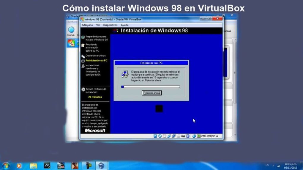 In this post we will teach you how to install Windows 98, a very old Microsoft system in a virtual machine, using VirtualBox. ENTERS!