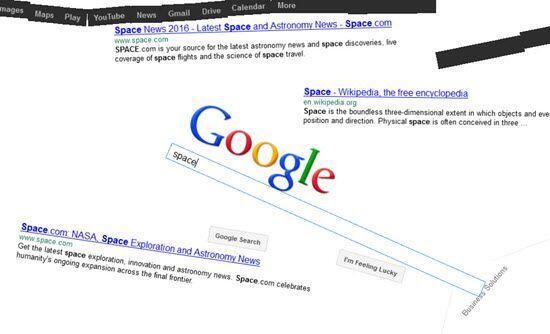 Entre los trucos para Google, se encuentra Google Gravity.