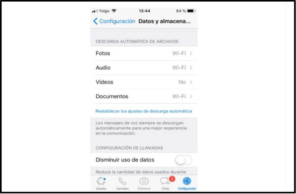 Pasos para quitar descarga automática en iPhone