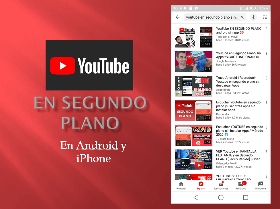 See how to PLAY YouTube VIDEOS in the background ✅ on an Android mobile and iPhone, easily, simply, quickly and WITHOUT BEING ROOT. ⭐