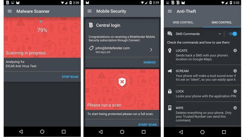 Antivirus para android: Bitdefender Mobile Security
