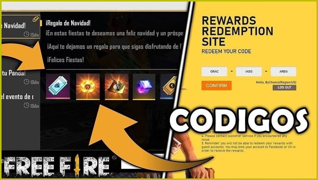 🥇 Nuevos CÓDIGOS disponibles para FREE FIRE 2021