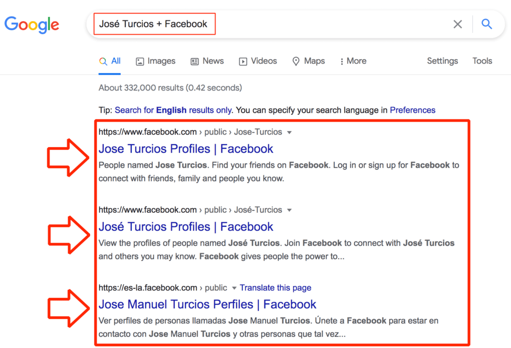 Así puedes buscar personas en Facebook sin tener que registrarte.