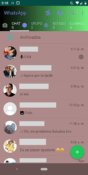 Este es un ejemplo de cambio de color de WhatsApp.